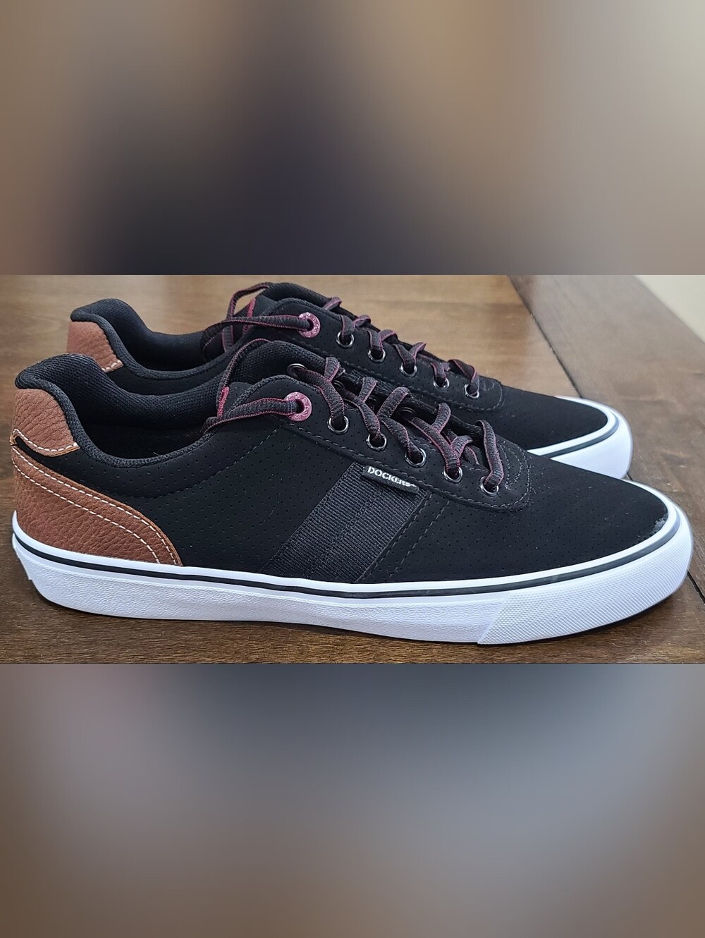 Dockers Hobbs Casual Sneakers Black/Burgundy Men's
